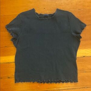 Brandy Melville Black Short Sleeve Top